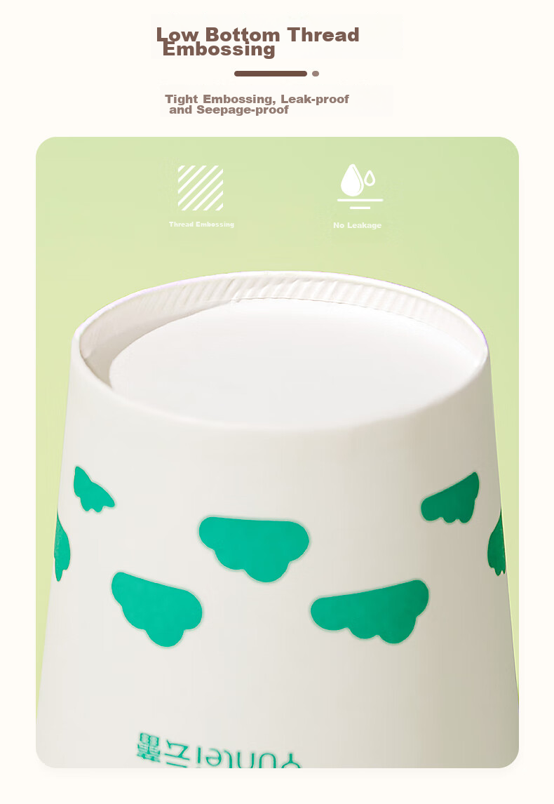 Yunlei Disposable Coffee Cups, Thickened Insulated Takeout Cups with Lids for Hot Drinks And Milk Tea, 400ml*20 Sets 5