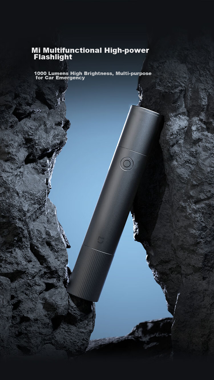 MIJIA Multi-Functional High-Intensity Flashlight Compatible with SU7 Xiaomi Car, Powerful Flashlight, Window Breaker, Safety Hammer 1