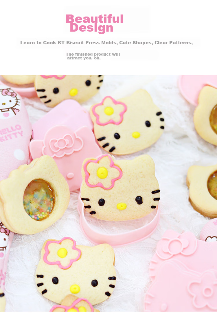 Xuechu KT Watermelon-Shaped Cute Cartoon Steamed Bun, Layer Cake, Biscuit And Cookie Mold Set of Four Pieces 2