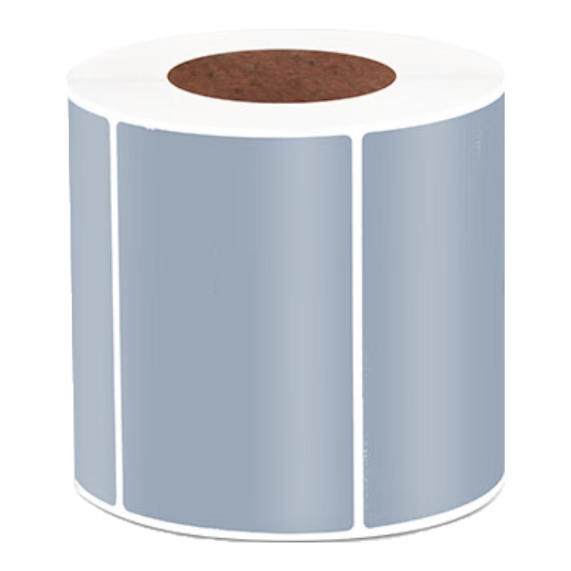 Yichuangda, Silver Label Paper, Silver PET Self-Adhesive Barcode Label Paper, Horizontal Strip, 80*50*800 Sheets*1 Row