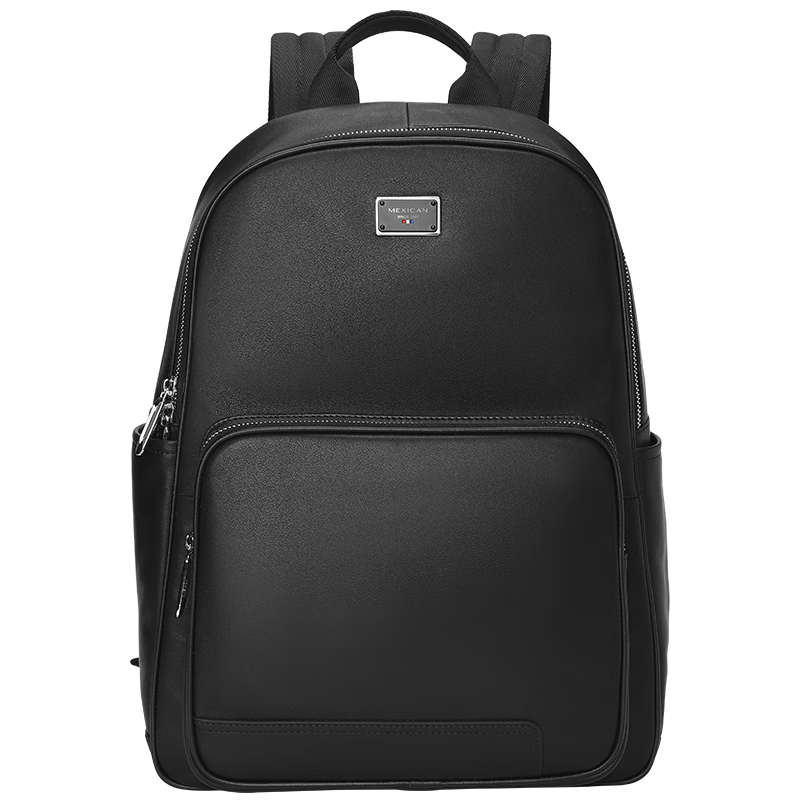 MEXICAN Men's Backpack, Genuine Top-Grain Leather, Shoulder Bag, School Bag, Laptop Bag, Travel Business Trip, High-End Birthday Gift