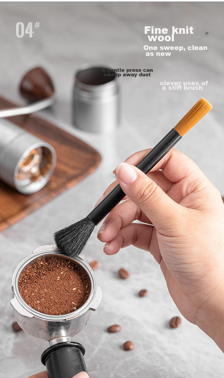 Banwushenghuo Coffee Brush, Coffee Machine Cleaning Brush, Coffee Grinder Cleaning Brush, Coffee Powder Sweeping Brush, Cleaning Brush, Washing Brush, Coffee Accessories 7