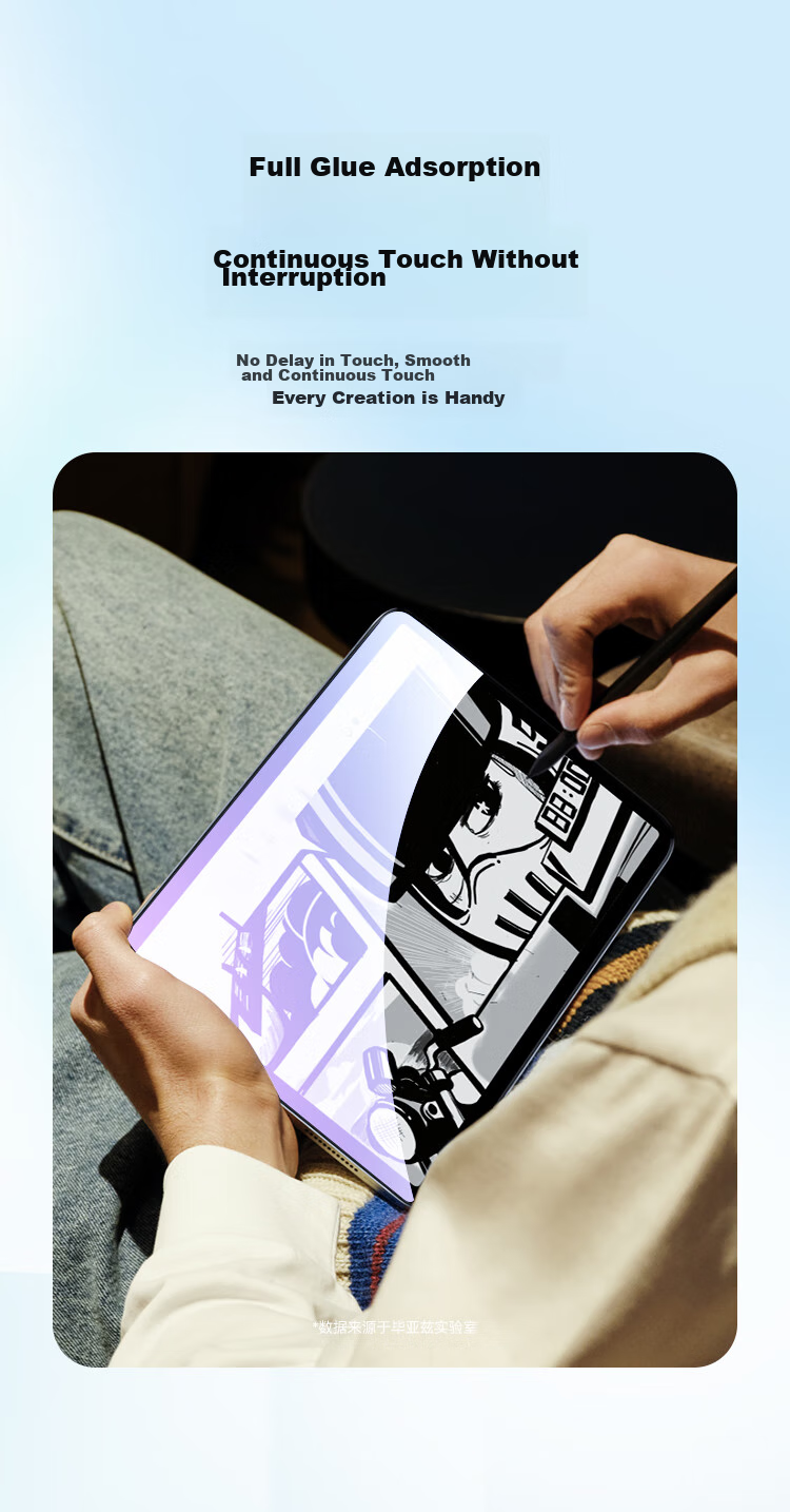 BIAZE Tempered Glass Screen Protector for Huawei MatePad 11 2023 Model Tablet, 11-Inch Blue Light Film, Wear-Resistant, Scratch-Resistant, Full Screen Coverage, Protective Film PM161-Blue Light 7