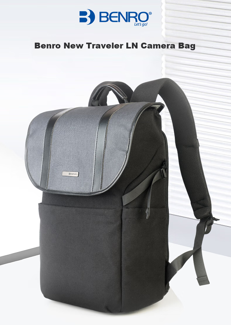 Benro New Lineage LN Photography Bag, Professional DSLR And Mirrorless Camera Backpack, Fashionable Casual Double-Layered Travel Laptop Digital Backpack with Rain Cover 2
