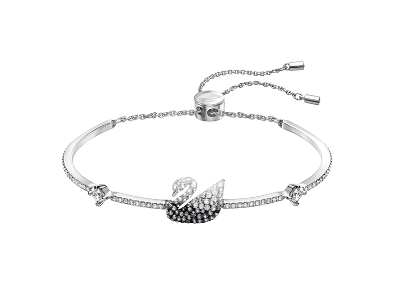 SWAROVSKI SWAN Black and White Gradient Swan Bracelet Women's New Year Birthday Gift 5614119 2