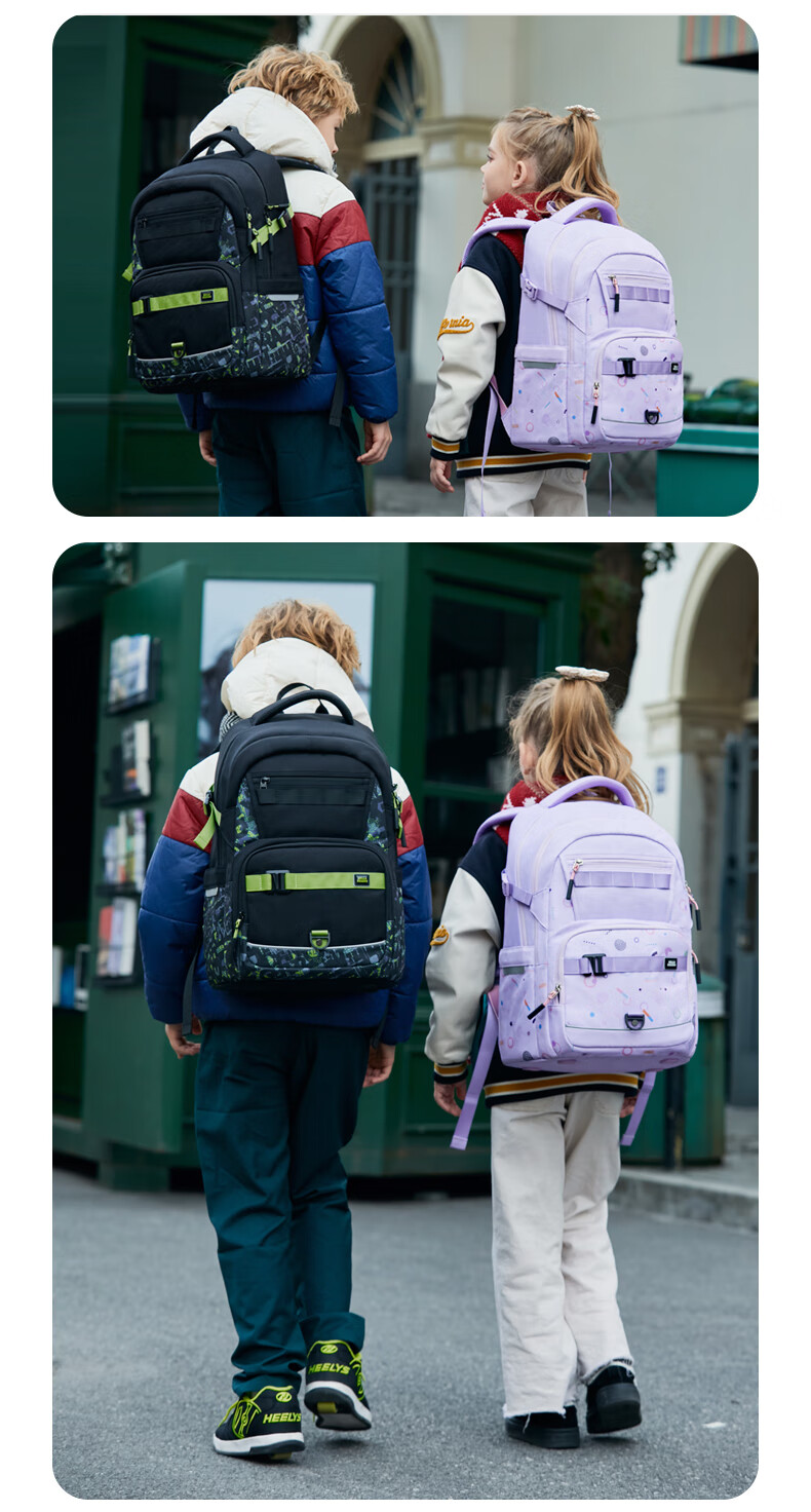 Herder Backpack for Primary School Students Grades 4-7, Ultra-Light Large Capacity Spine-Protecting Schoolbag for Boys And Girls, Stylish Children's Backpack 18
