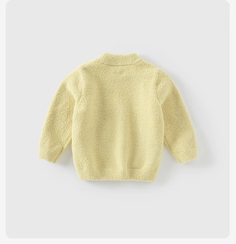 DAVE & BELLA Girls' Half Turtleneck Sweater Boys' Half Velvet Knit Pullover Autumn Winter Kids' Pullover Shirt 5