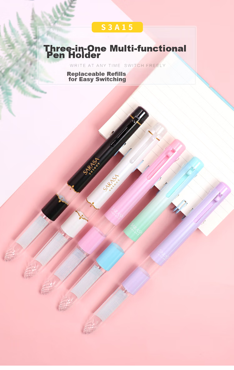 ZEBRA 5-Color Multifunctional Pen Barrel SARASA Series Colored Gel Pen Barrel (Refill RNJK5) S5A15 White Barrel 1