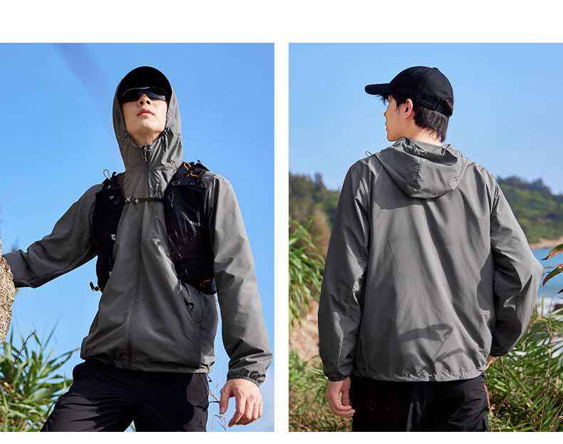 Pioneer Camp Fengdie Sun Protection Jacket for Men, Summer UV-Resistant Outdoor Sun Protection Clothing, Lightweight Loose Breathable Top for Me 23