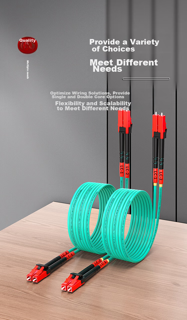 AMPCOM Telecom-Grade 10 Gigabit OM3-300 Fiber Optic Patch Cable, LC-LC Multimode Dual-Core, 50/125 Low Smoke Zero Halogen, Class 2.0 Flame Retardant, 10G/40G Long Fly A-Optic 5 Meters AMO32LC205 22