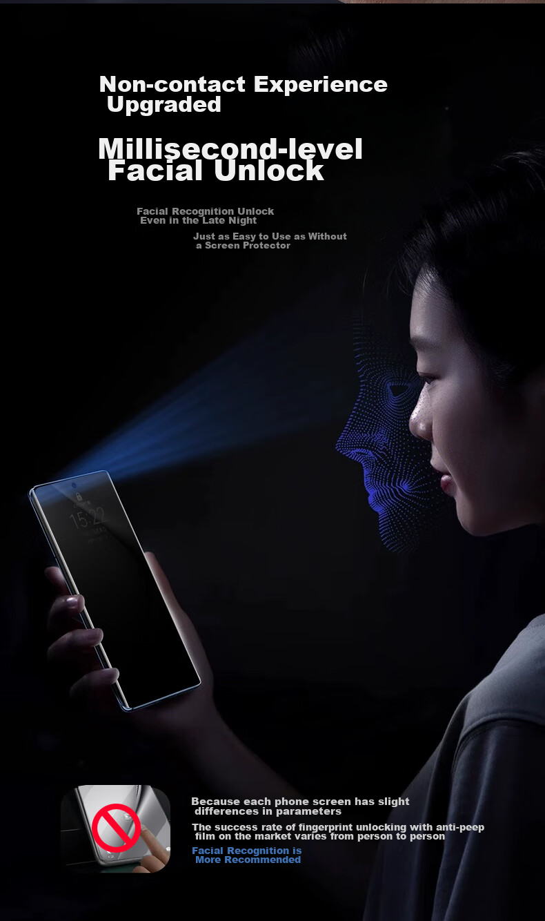 DIVI [One-Step Application] Privacy Screen Protector for Huawei Pura70, Full Adhesive P70 Full Coverage Microcrystalline Hydrogel High-Definition Anti-Fingerprint Non-Tempered Dust-Free Quick Installation Shockproof Soft Film 17