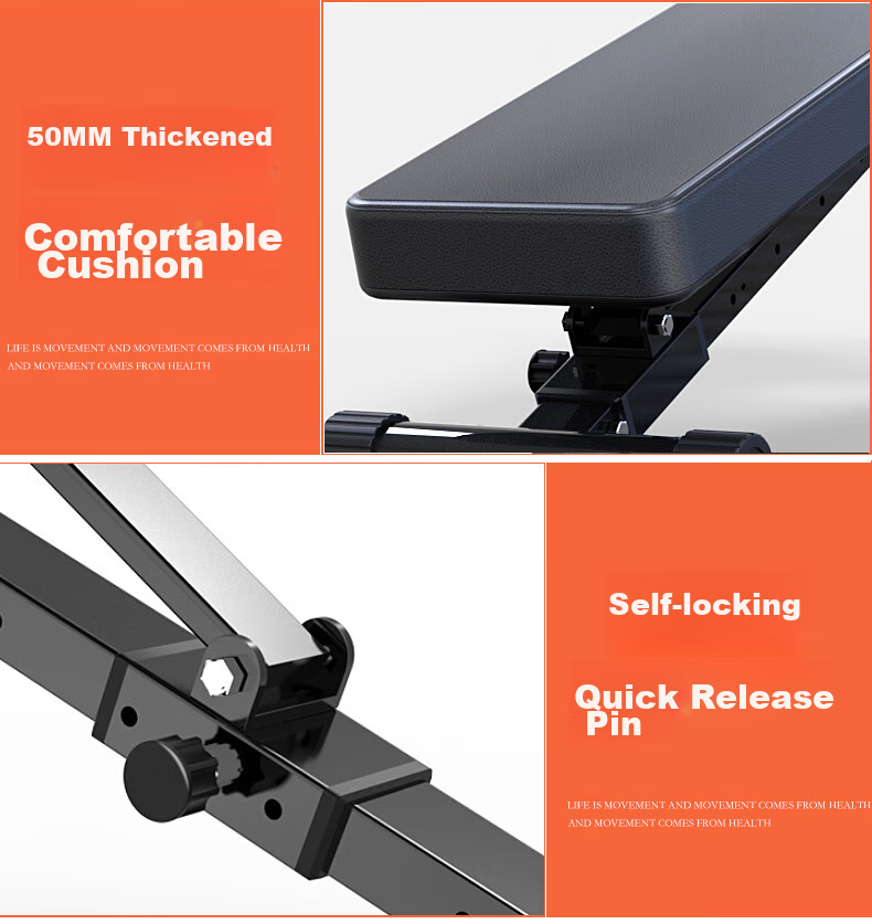 GK Multifunctional Folding Dumbbell Bench, Fitness Chair, Fly Bench, Sit-Up Board, Home Gym Equipment, Bench Press Fitness Bench 11