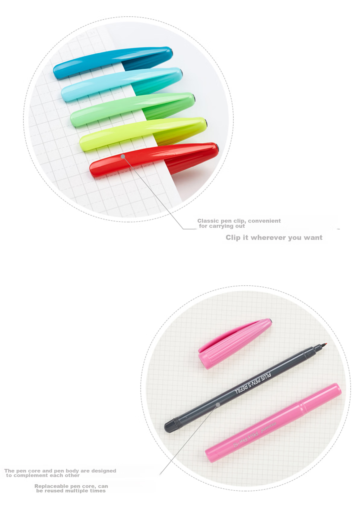 Monami Fiber Pen, Water-Based Outline Pen, Colored Gel Pen, Journal Pen, 0.4mm, 12-Color Set, 04031Z12, Watercolor Pe 8