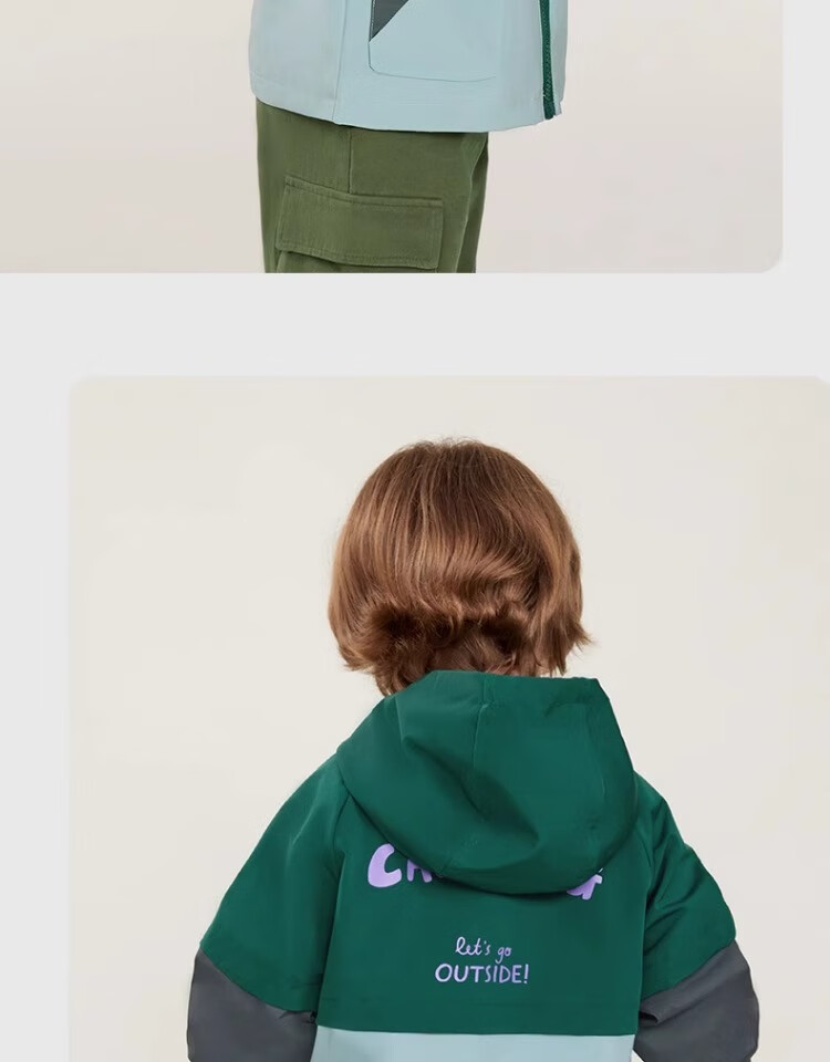 Ciciibear Children's Windbreaker Jacket, Boys' Three-In Autumn Clothing, Baby Fall/winter Fleece Top 23