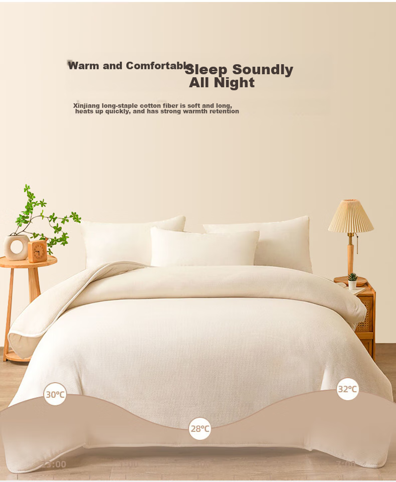 Sushidai 100% Xinjiang Long-Staple Cotton Quilt, Spring And Autumn All-Cotton Comforter, Thin Cool Air Conditioning Quilt for Summer, 2 Jin (1 Kg), 150*200cm 9