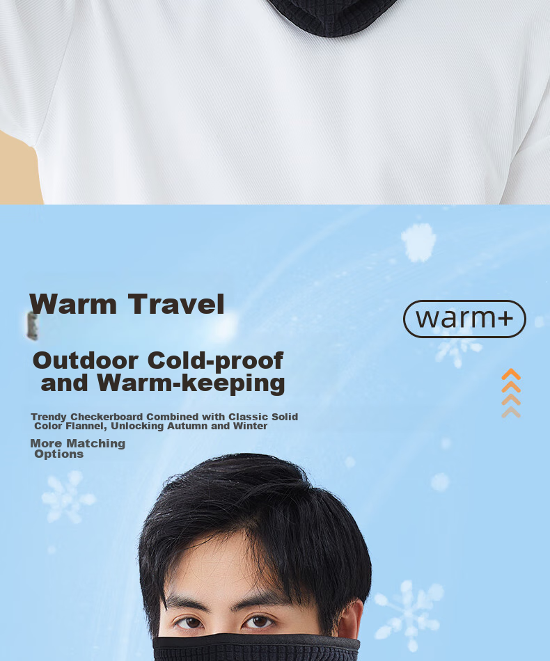 Li-Ning Ski Face Mask, Neck Gaiter, Warm Outdoor Windproof Hat for Men And Women, Autumn And Winter Head Cover, Neck Protection, Black And Gray 9