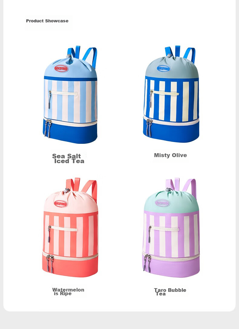 Kocotree Children's Swim Bag with Dry And Wet Separation Storage, Boys And Girls Sports Portable Backpack, Large Capacity Watermelon Desig 26