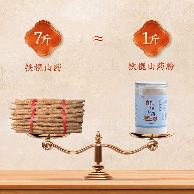 鲜窝窝 铁棍山药粉500g 纯粉无添加 淮山药粉熟粉早餐代餐即食 温县特产