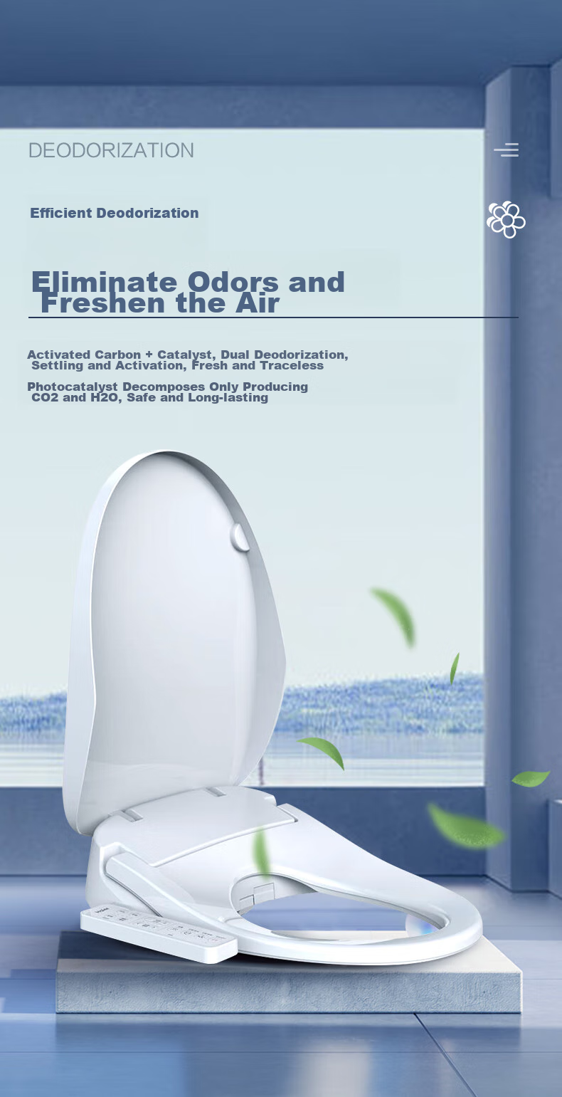 Haier Smart Toilet Seat Intelligent Disinfection Series: Instant Heating, Remote Control, Automatic Deodorizing, Plasma UV Sterilization X-R30 3