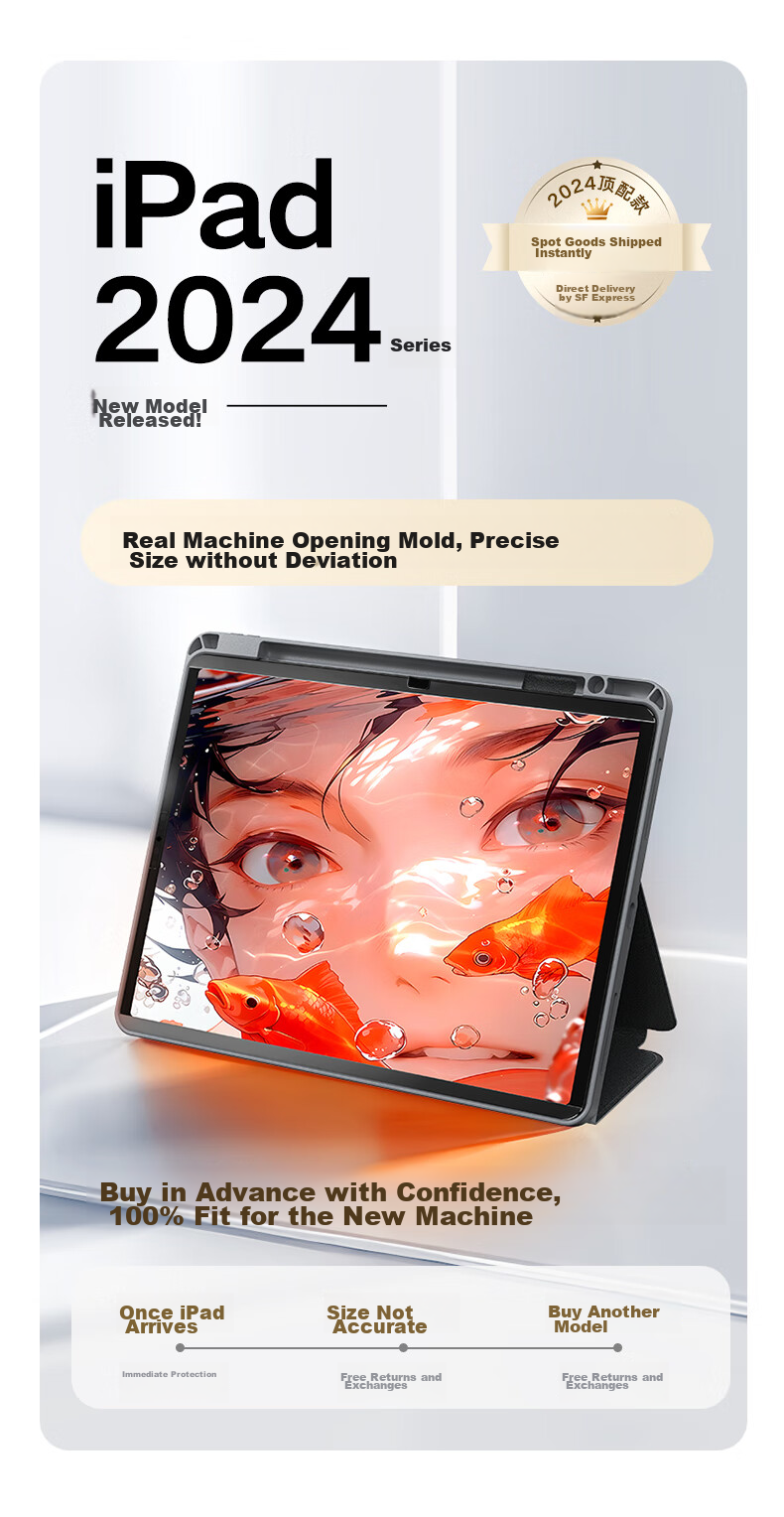 TORRAS [Paper-Like Film] Protective Screen for IPad Pro 2025/2024, 11-Inch M5 Chip Apple Tablet, Magnetic Detachable, 11-Inch Gaming, Handwriting And Drawing 3