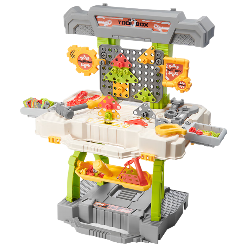 Babycare Pretend Play Multifunctional Toolbox DIY Simulation Workstation Screwdriver Children's Toy Boys' Birthday Gift