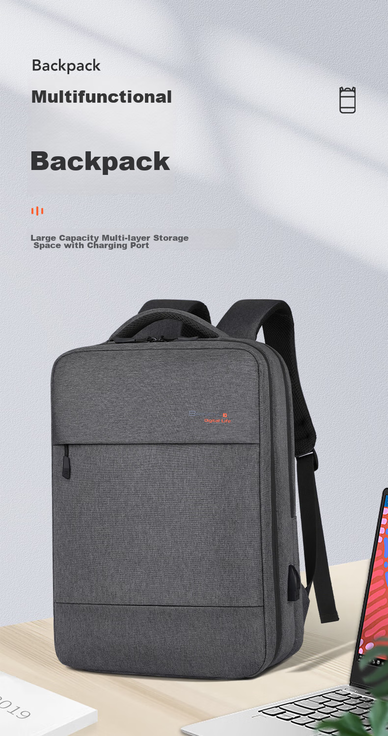 BRINCH Laptop Backpack, 17.3-Inch Business Travel Bag, Suitable for Apple And Huawei Notebooks 1