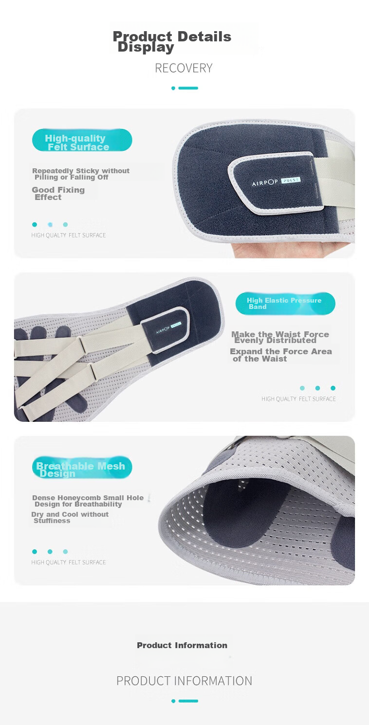 AIRPOP Back Support Belt for Herniated Disc, Lumbar Muscle Strain, Medical Device for Lumbar Disc Herniation, Summer Wear, Medical Back Brace for Prolonged Sitting 15