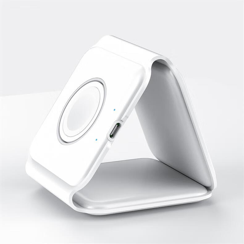 Zitai Three-In Foldable Magnetic Wireless Charger for Apple Magsate 15W Fast Charging IPhone 18/17/16/15/AirPods Earphones/iWatch W07 11