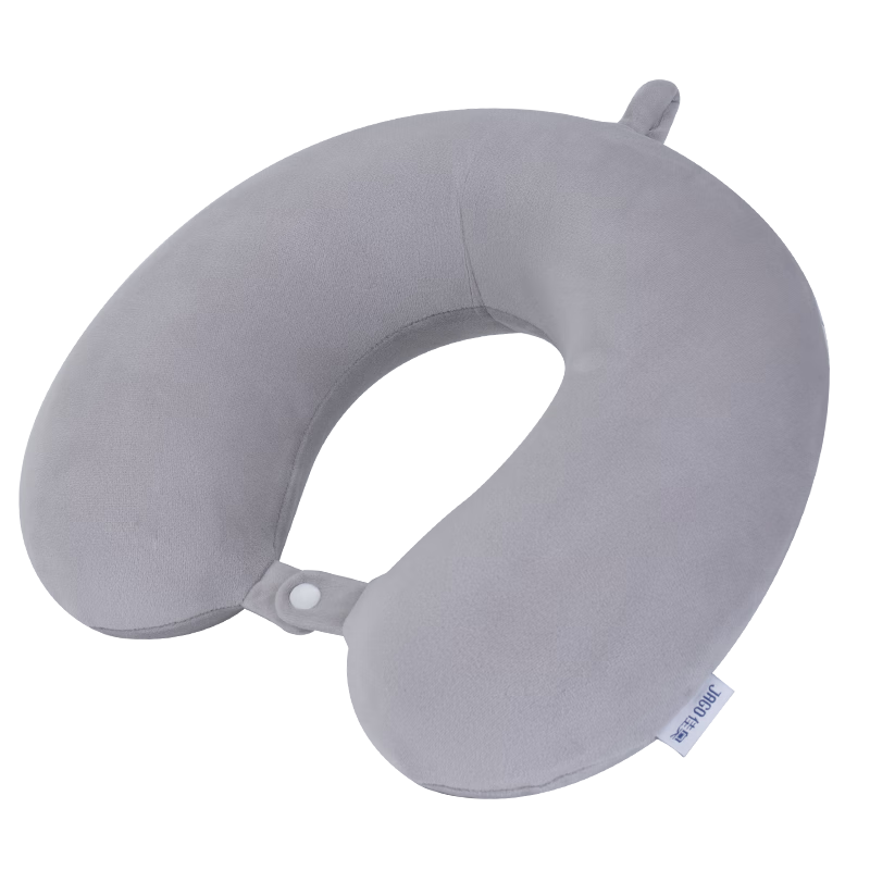 JAGO U-Shaped Neck Pillow, Cervical Pillow, U-Shaped Neck Support Pillow, Airplane Travel Headrest, Memory Foam Nap Cervical Pillow, Light Gray