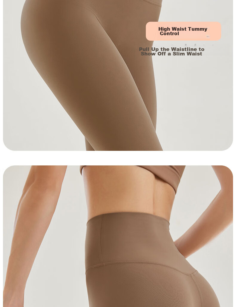 XUEXIMAN High-Waisted Yoga Pants for Women with Butt-Lifting Effect, Running Sports Leggings, Base Layer Fitness Yoga Wear for Summer 3