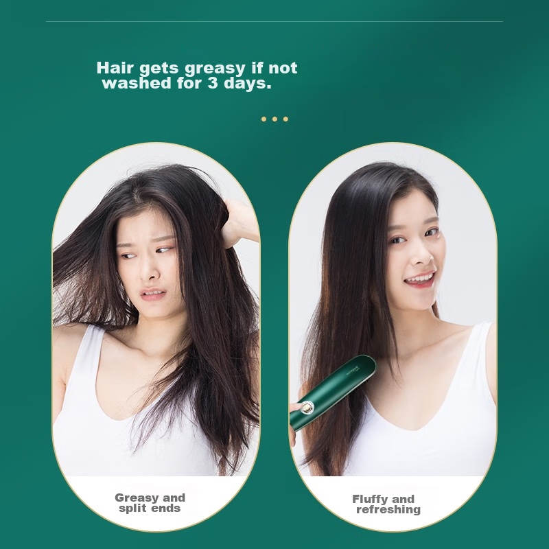 AUX Negative Ion Straightening And Curling Brush, Dual-Purpose Styling Comb for Straightening And Curling, Hair Volumizing Lazy Tool, HS-8006 Gift