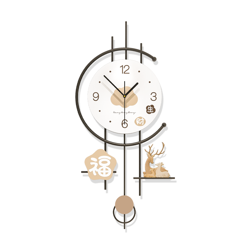 Jiujuda Modern Minimalist Elegant Dining Table Wall Clock Creative Restaurant Decorative Clock 2026 New Living Room Wall Hanging Clock