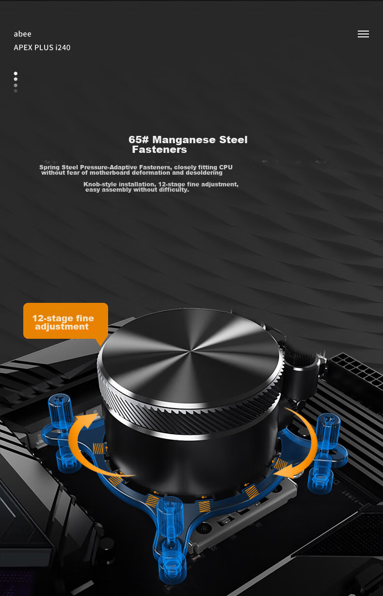 Abee FUNCTION U360 All-In Liquid CPU Cooler, Intel Ultra200 LGA1851/LGA1700 Specific, 285K 14900K Overclocking 4