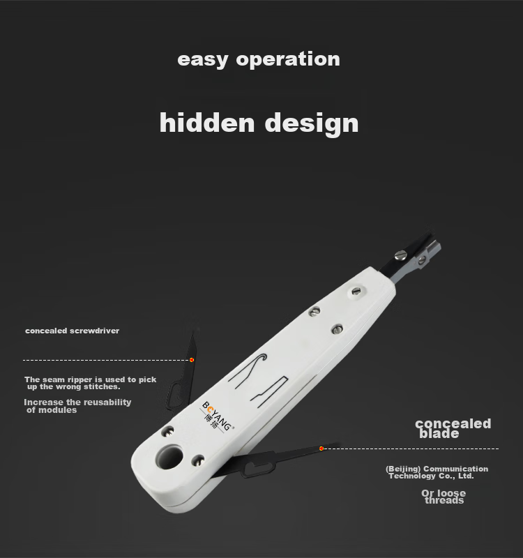 BOYANG Colomodular Dedicated Cable Cutter, VDF Audio Patch Panel Dedicated Wire Cutter, Cable Gun, BY-VDF 6