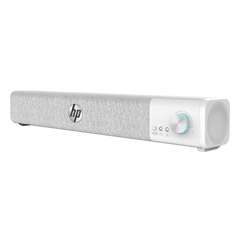 HP WS1Plus Computer Speakers, Long Desktop Speaker with Wired And Bluetooth Dual-Mode, Subwoofer for Home Use, Stereo Surround Sound, Gaming, E-Sports, Colorful Lights