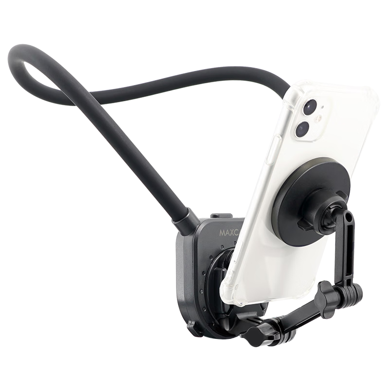 MAXCAM Magnetic Phone Neck Strap, Magnetic Chest Mount for First-Person Perspective Vlog, Outdoor Lure Fishing And Cycling Camera Mount