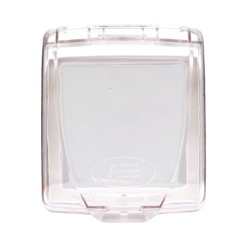 ABB 86 Type Single Socket Waterproof Splash-Proof Cover Transparent (Installation Requires Socket Removal) AQ501-T