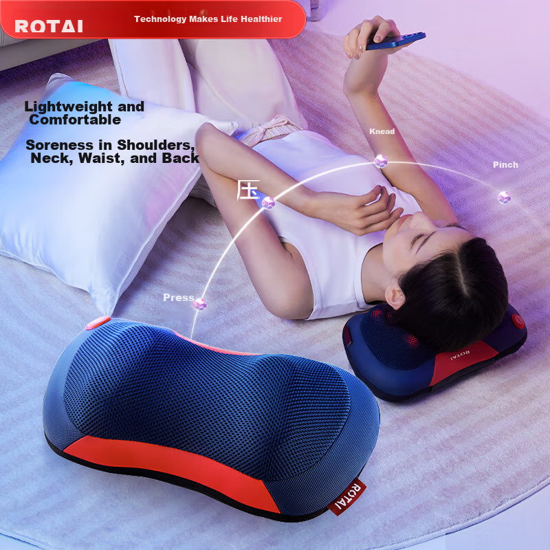 RONGTAI Cervical Massager, Shoulder And Neck Massage Device, Pillow for Trapezius Muscle Massage, Multifunctional Kneading Neck Massager, K30 Practical Gift for Parents And Friends