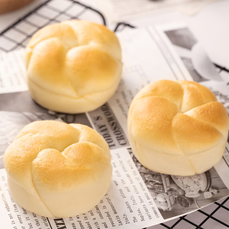 港荣蒸面包淡奶460g手撕面包早餐零食纯蛋糕中西式糕点心甜品礼物盒箱