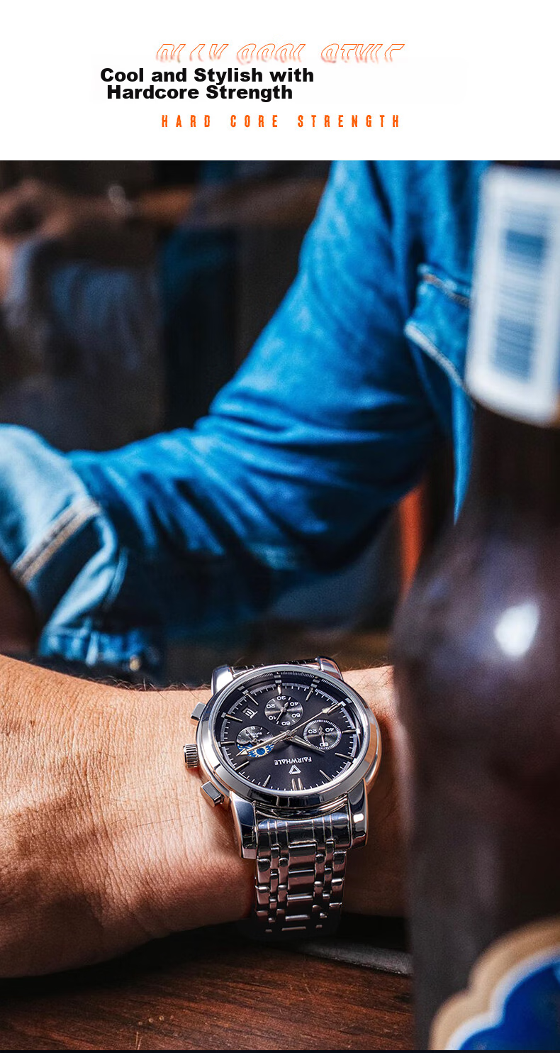 FAIRWHALE Amantii Mechanical Watch for Men, Top Ten Famous Watches, Business Quality Chinese Watch Gift for Boyfriend 5370 2
