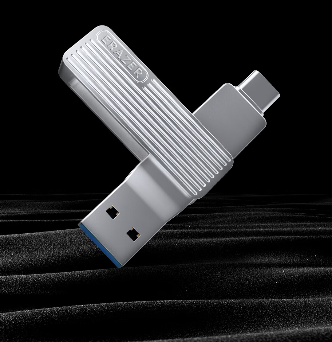 Lenovo Invests in Brand Yinengzhe 128GB Type-C USB3.2 Flash Drive, F500 MAX Gun Color, 230MB/s, Dual-Use for Phone And Computer, 360° Rotation, Dual Interface Thumb Drive 5