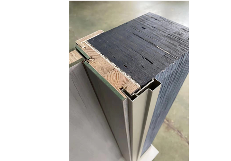 润安木门_室内卧室门_无漆复合门_门扇红胡桃实木加实_玻璃门_rap205