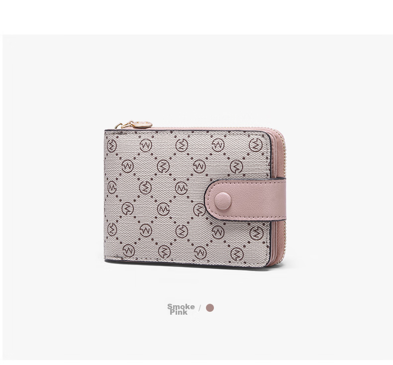 GOLF Card Holder, Women's Fashionable Printed Purse, Contrasting Color Trendy Multi-Card Slots Leather Wallet, Clutch Bag, Birthday Gift for Wome 43