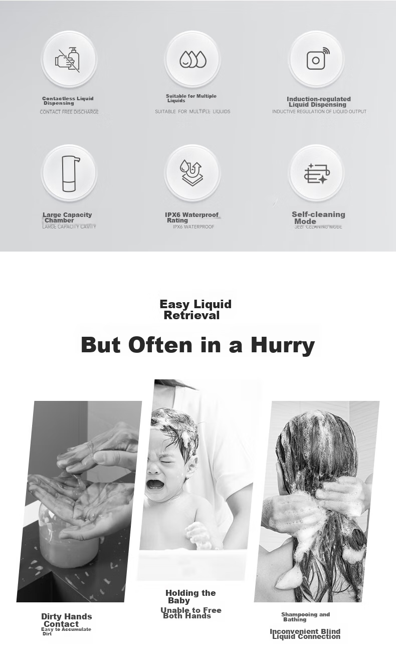 SUPOR Intelligent Automatic Dishwashing Liquid Dispenser, Multi-Functional Touchless Wall-Mounted Soap Dispenser for Mobile Phones And Other Surfaces 4
