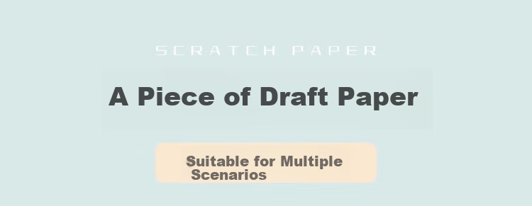 Liupintang Thick Draft Paper Wholesale Cheap Blank Notebook for Postgraduate Exam Preparation, Elementary School Students, High School And College Students' Math Practice Paper, Calculation Paper, Aligned Scratch Paper, White Paper 5