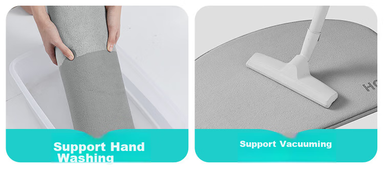 Dajiang Bathroom Mat, Entrance Absorbent Floor Mat, Toilet Foot Mat, Bathroom Mat, 50x80cm 10