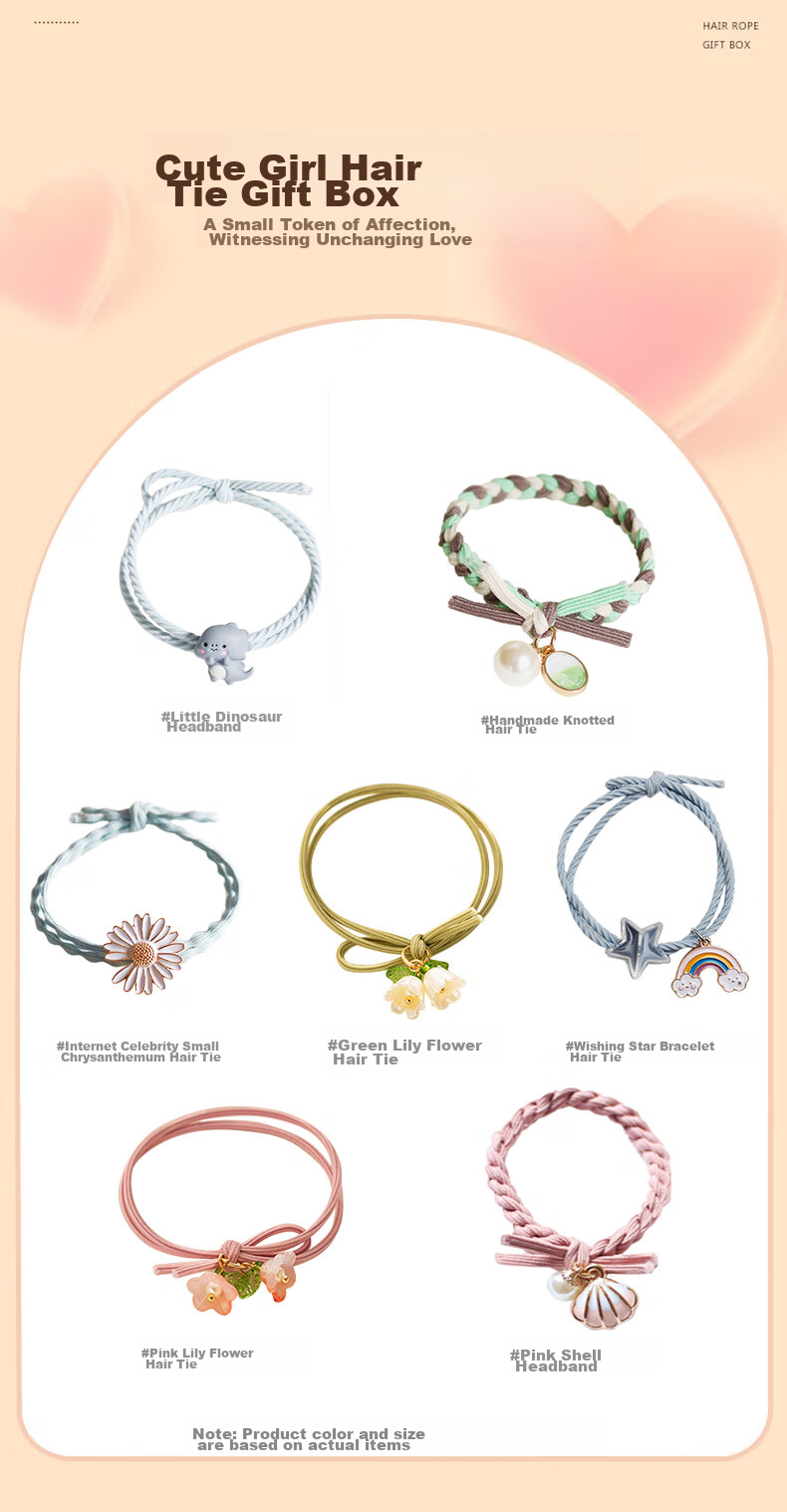 Gunai Hair Ties for Women, Elastic Hair Bands, High-Stretch Hair Accessories, Birthday Gift for Girls, Practical And Thoughtful Present 3