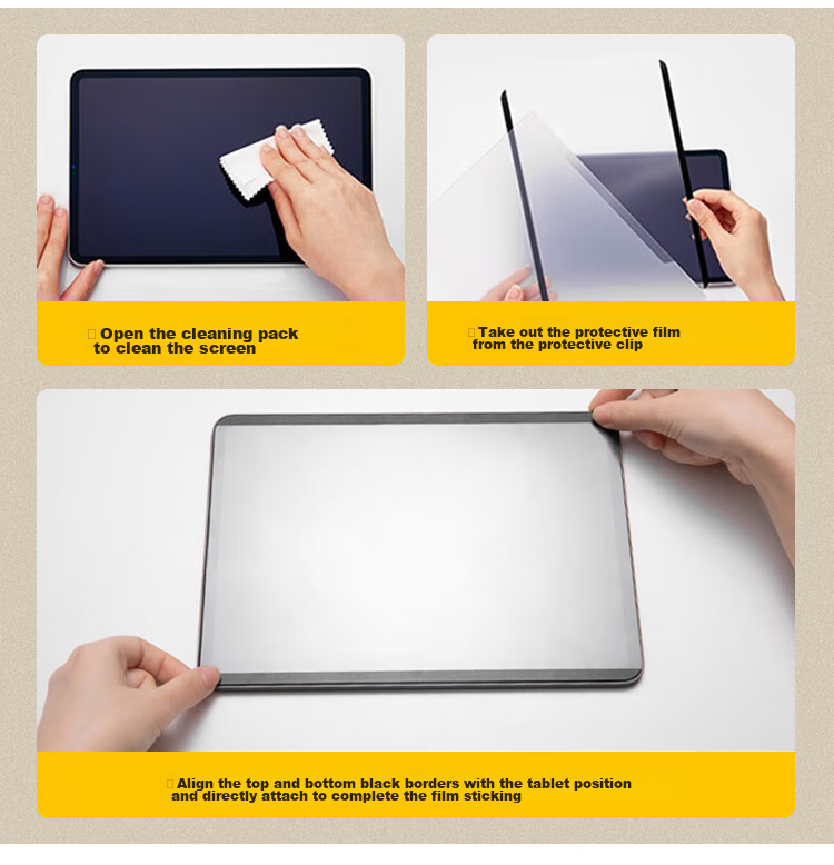 ESCASE Huawei MatePad Pro 11 Magnetic Paper Film, 2022/2024 Model Writing Stylus, Removable Drawing Film, Magnetic Drawing Film, Frosted Kent Film [Reusable] 17