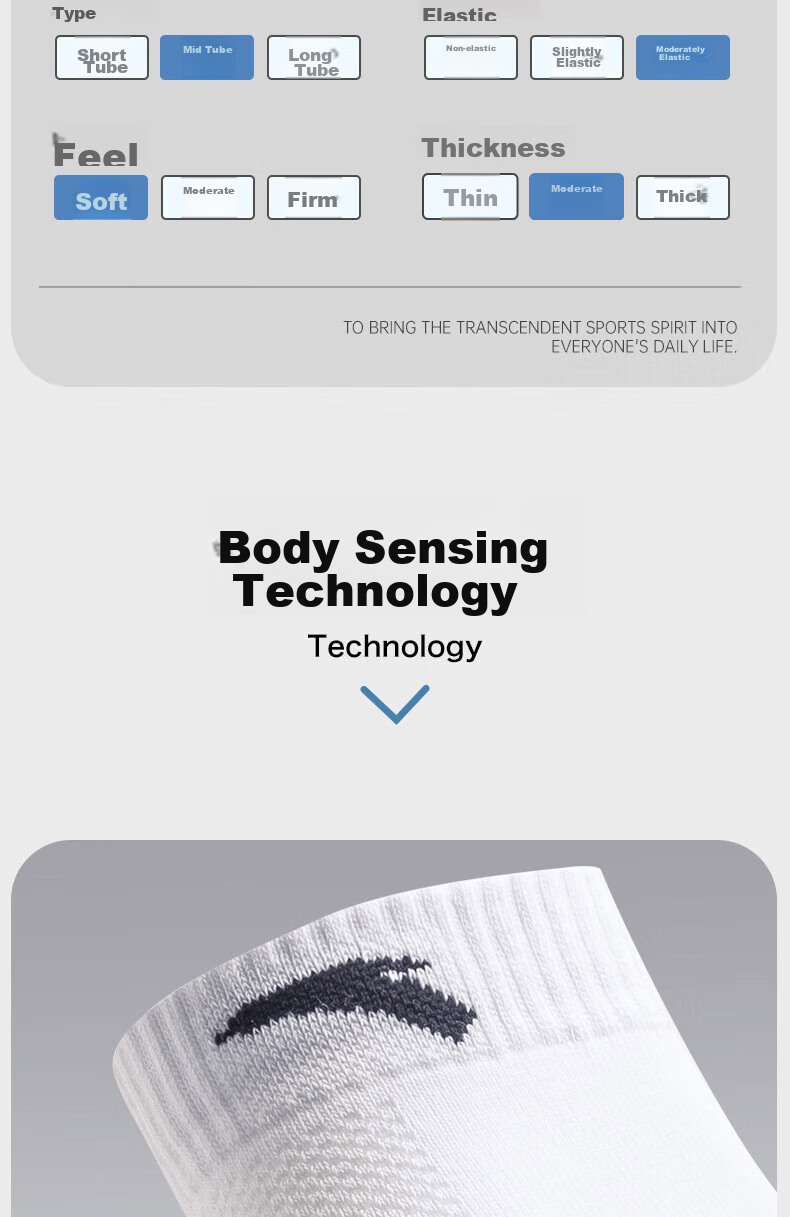 Anta Socks [4 Pairs] Sports Short Socks Comfortable Antibacterial Sweat-Absorbing Breathable Running Basketball Socks Unisex 3