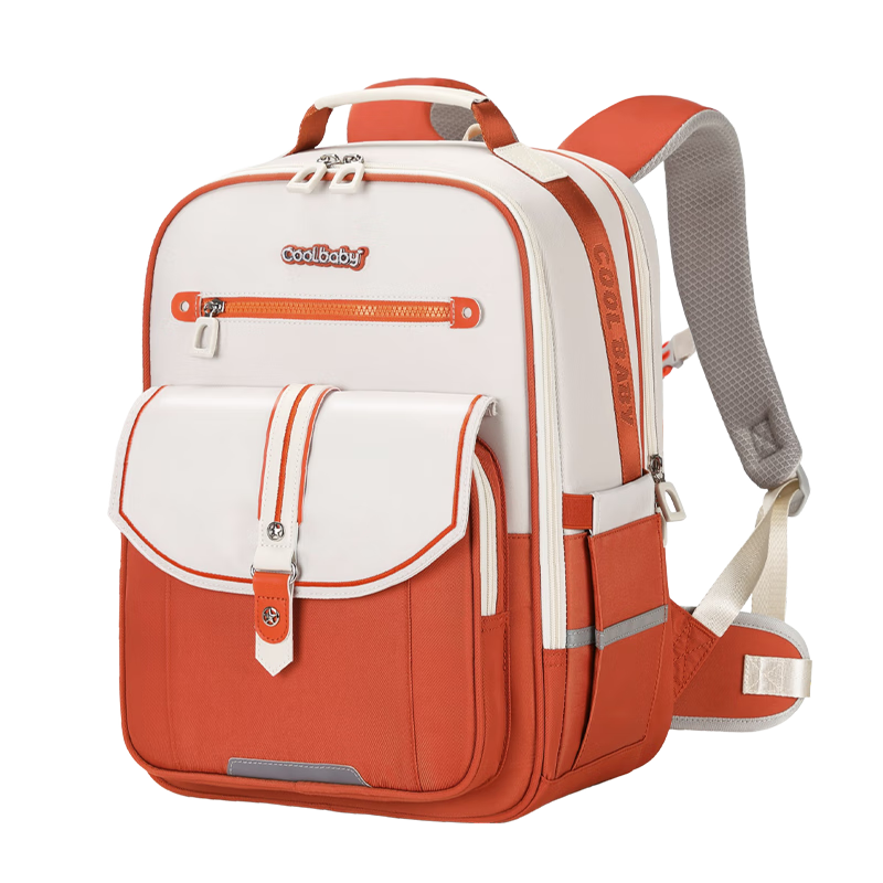 COOLBABY Schoolbag for Primary Students, Cloud-Like Spine Protection And Weight Reduction, Grades 3-6, Stylish Lightweight Backpack for Boys And Girls